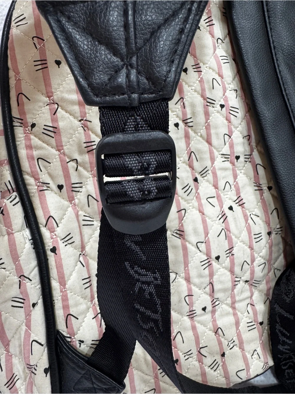 Betsey Johnson quilted backpack